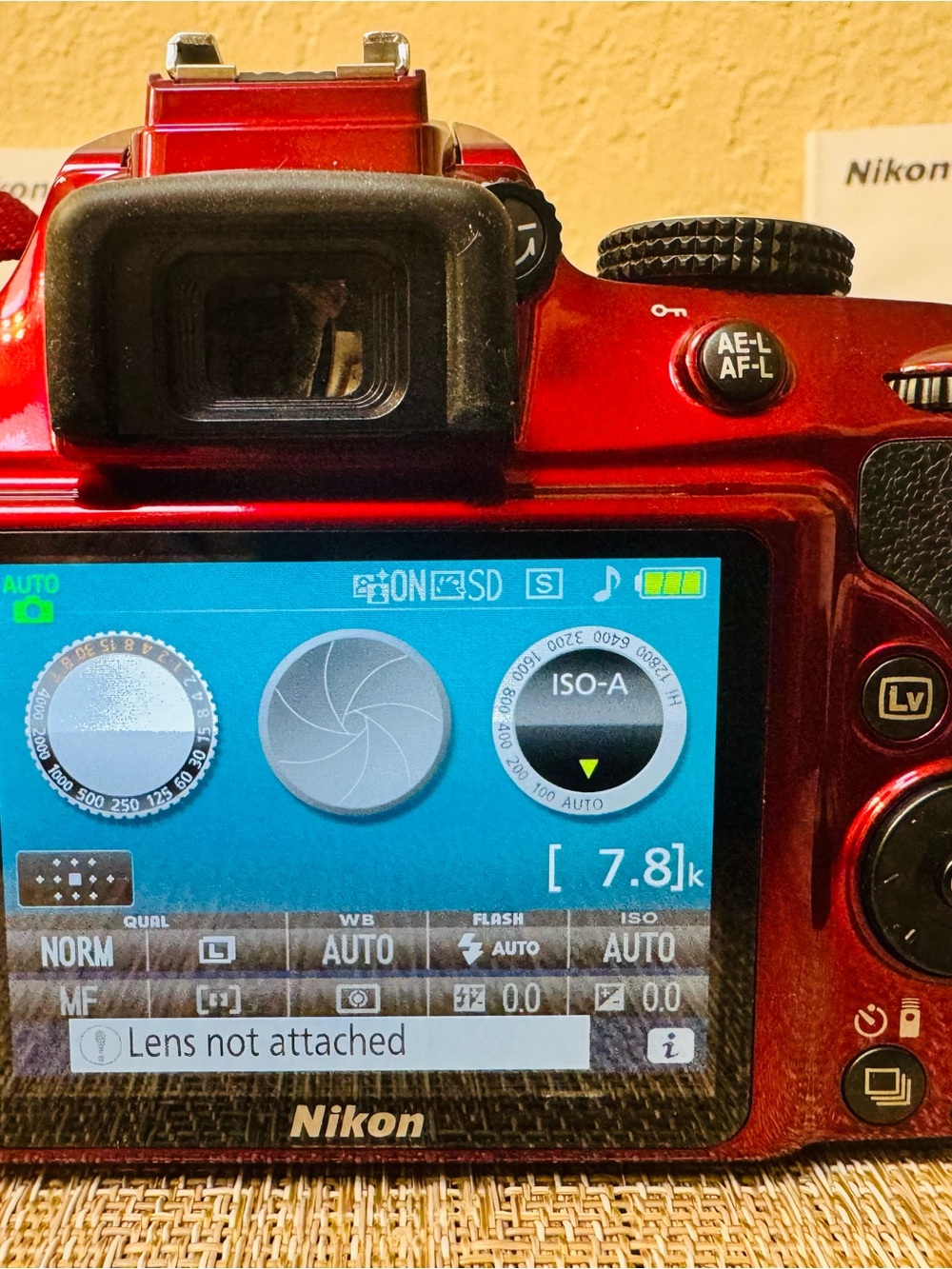 Nikon D3300 Red DSLR Camera, with all parts and carrying bag! - Picture 10 of 12